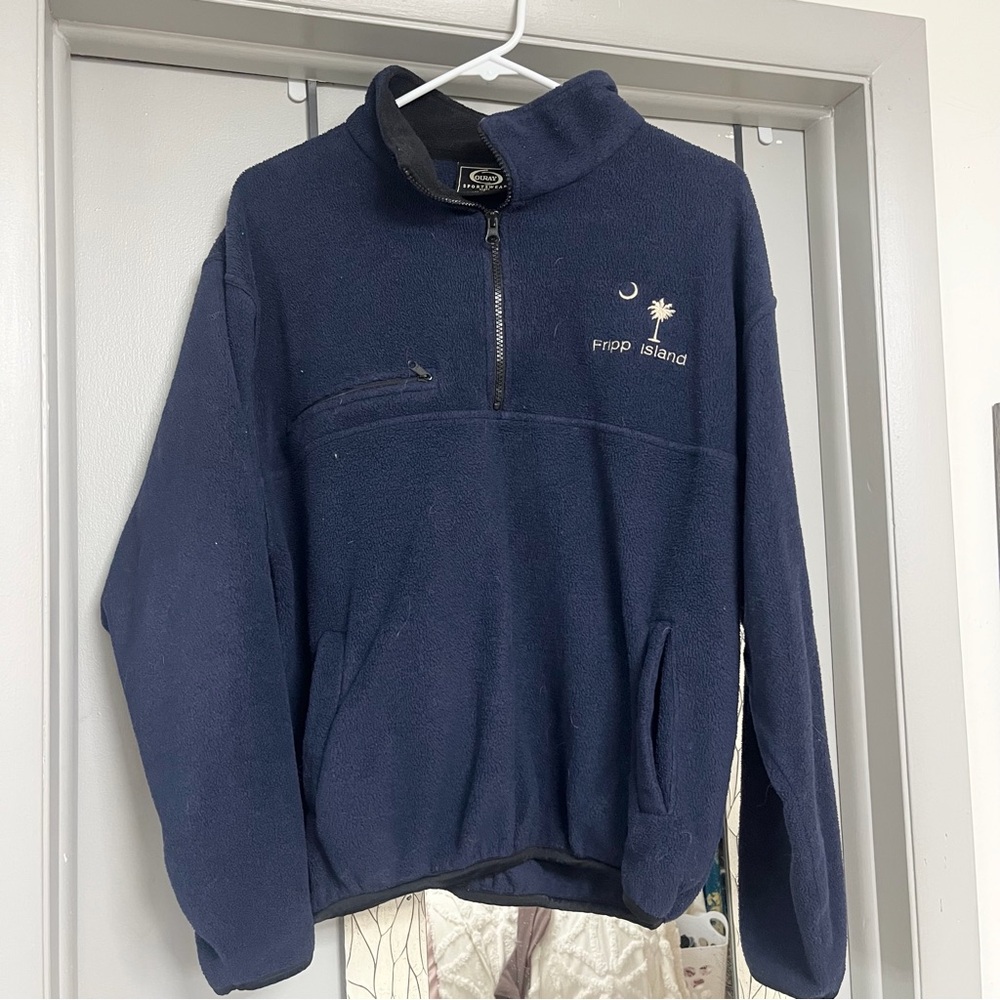 Ouray Sportswear by SCI Fripp Island fleece palm tree pullover jacket